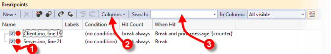 Breakpoint Window