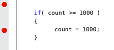 Breakpoint in single line 'if' Exact Location