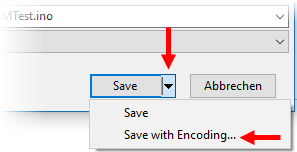 File Save With Encoding