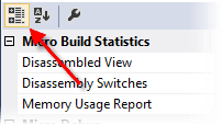 Project Properties Categorized View