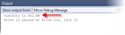Variable Message in Output Window
