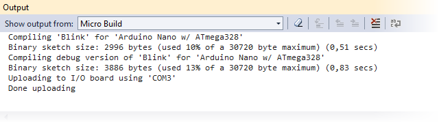 Окно вывода (Output Window)