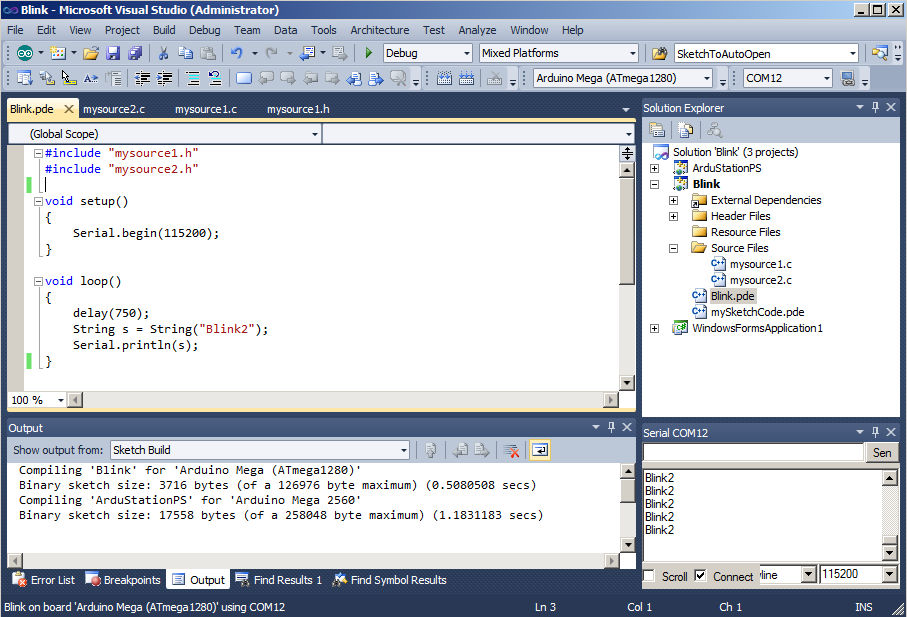 Visual Studio Addin for Arduino - Initial Release Notes