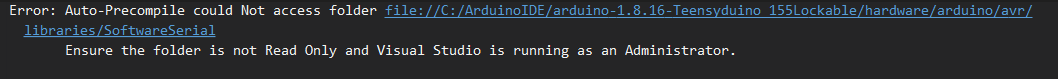 Auto Pre-Compile Build Output with Access Error