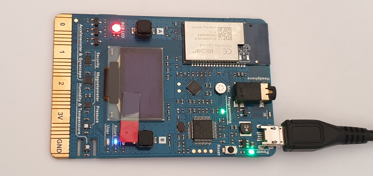 MXCHIP AZ3166 Board Connected