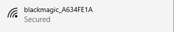 Blackmagic_A634FE1A WiFi Network