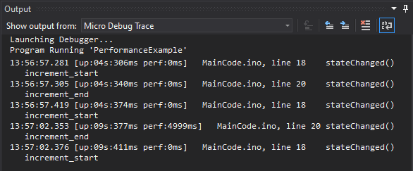 Output from our Second Breakpoint Pair