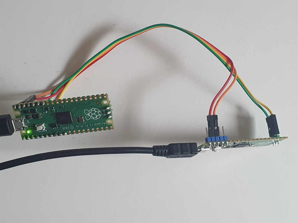 PicoProbe to Raspberry Pi Pico Wiring