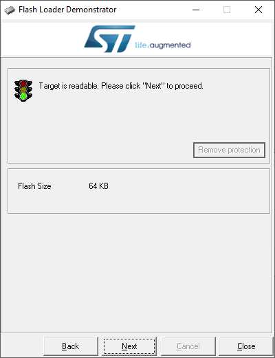 STM32 Flasher Process: Step 2