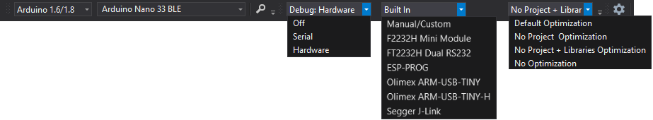 SAM Debug Toolbar Settings