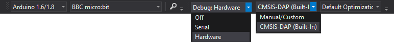 NRF5x Debug Toolbar Settings