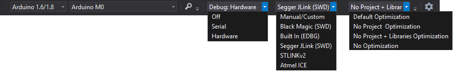 STM32 Debug Toolbar Settings STM32 Debug Toolbar Settings