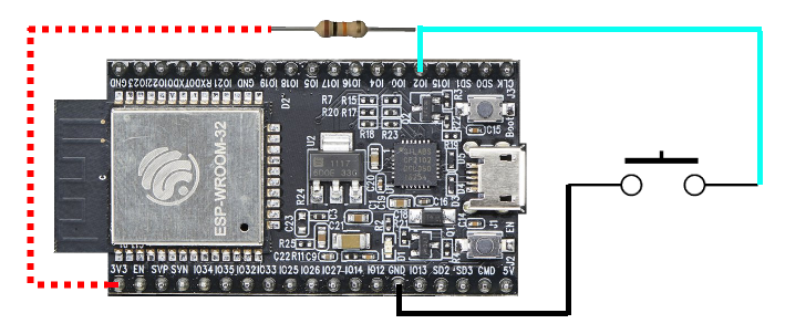 Interrupt Button Example Setup 