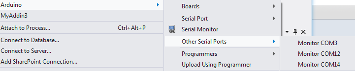 Monitor other serial ports without affecting the arduino upload settings