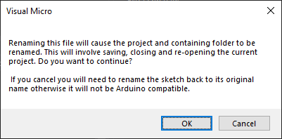 Rename Project Prompt
