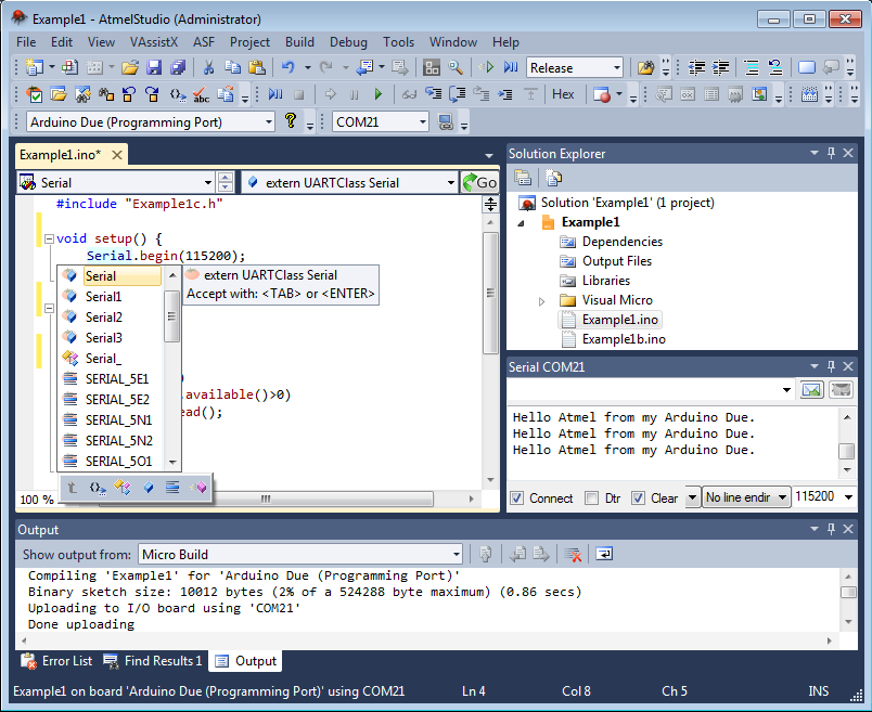 Atmel Studio 6.1 - Arduino Syntax Color Code and Intellisense